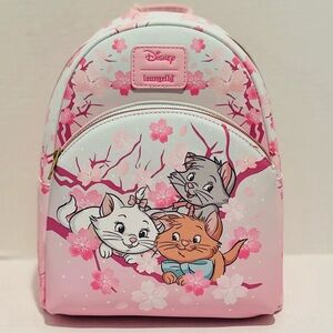 Loungefly Disney NWT The Aristocats Kitten Cherry Blossom Mini Backpack